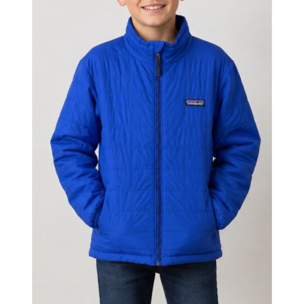 Patagonia Kids Youth Puffer Jacket in Vibrant Blue Size 12 Lightweight